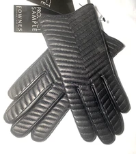Fownes Quilted Women Leather Tech Gloves - Sample 100% Exclusive Size M/7