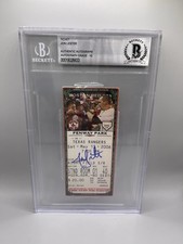 Jon Lester Signed 6/10/06 MLB Debut Red Sox Ticket Beckett RARE