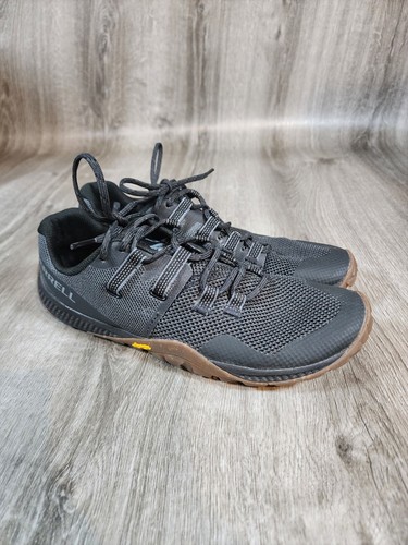 Merrell Men's Trail Glove 6 Barefoot Running Shoes Black J135379 Lot Size 9