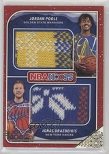 2019-20 Panini NBA Hoops Rookie Sweaters Dual Jordan Poole Ignas Brazdeikis RC