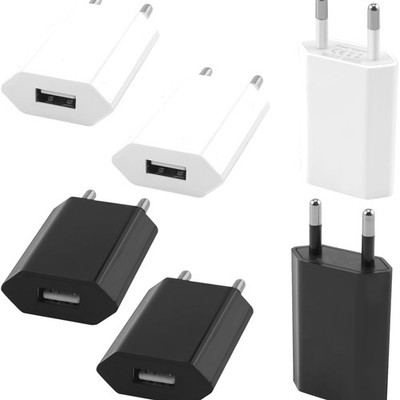 6 Pcs USB Ladegerät Stecker 5V/1A Netzteil für Smartphone Tablet MP3