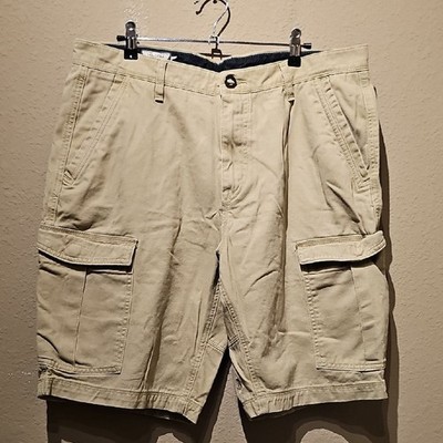 Volcom Men's Beige Cargo Shorts Size 34