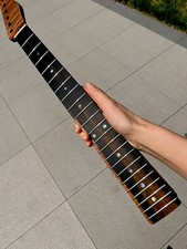 AAAAA Ebony fingerboard Jumbo Fret 22Fret Satin flame Maple Electric guitar Neck