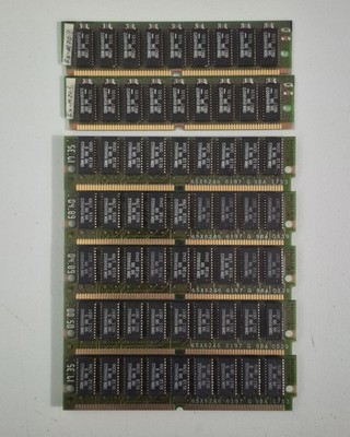 Vintage 7 x IBM 8MB, 72-Pin Matched | 89X8922 | SIMM FPM DRAM Parity