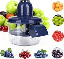 Pelador Automático Eléctrico de Uvas y Ajo para Frutas Pequeñas, Azul