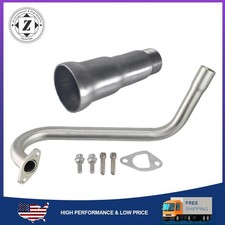 Upgrade Exhaust Pipe Muffler Fit Honda GX160,GX200 Black