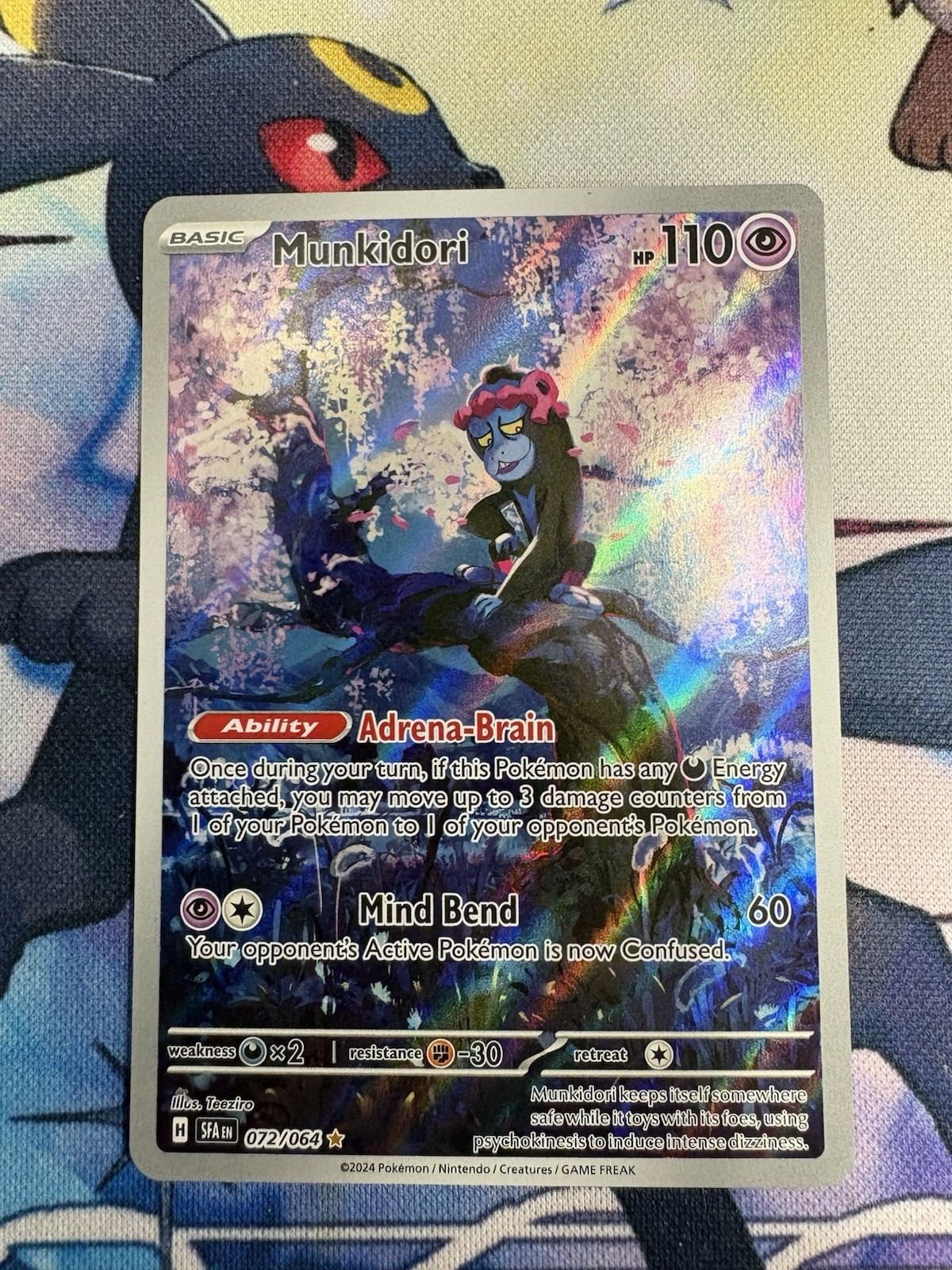 Munkidori 72/64 Illustration Shrouded Fable Pokemon TCG Near Mint Condition