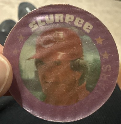 1986 7-11 Slurpee Midwest Baseball Coin/DIsc #16 Willie McGee/Mumphrey/Pete Rose