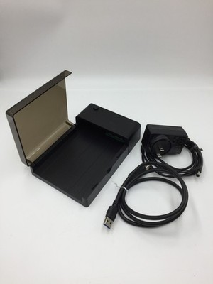 Sabrent EC-SFLT External Hard Drive Docking Station Lay Flat W/ Cords,Works