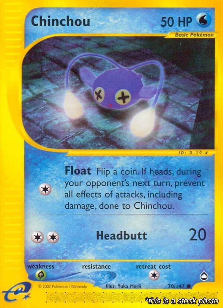 Chinchou (70) 070/147 AQ Pokemon HP