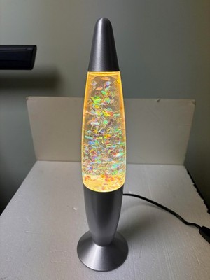 Liquid Glitter Motion Lava lamp Silver * Tested Works