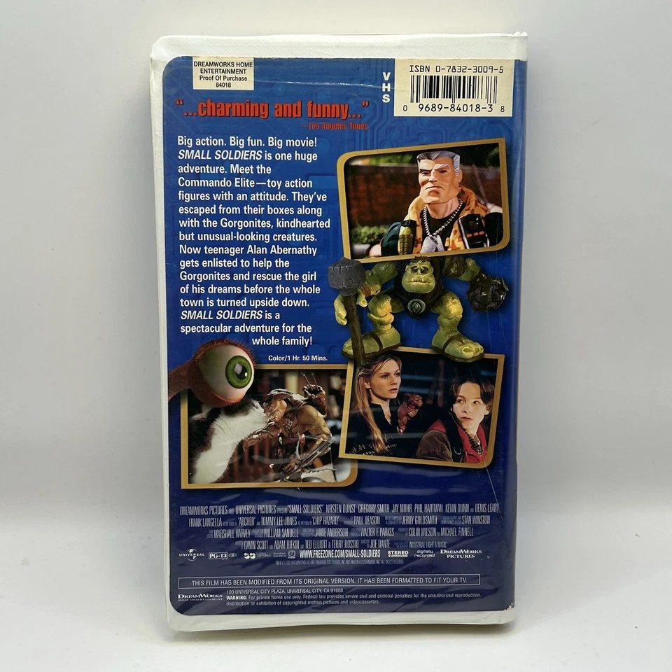 Small Soldiers VHS 1998 Video Tape Classic 90s Movie VTG Clamshell Nearly New! - Image 2 of 4