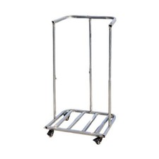 Wheeled Sack Holder Detachable Rolling Bag Stand Easy to Move for Warehouse