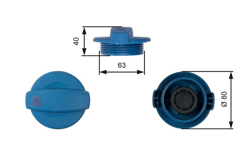 CAP COOLANT TANK RC237 FOR AUDI A4/S4/Convertible A6/S6 A8L BWT/BWE/BGB 2.0L A4 - Image 7
