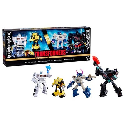 Hasbro Transformers Age of the Primes Autobots vs Decepticons 4er Pack Brandneu