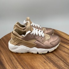 Scarpe Nike Air Huarache Run Premium da donna taglia 6,5 bronzo running palestra sneakers