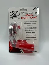 Martelli Right Handed 45mm Ergonomic Fabric Rotary Cutter, Blade Cover For Safe