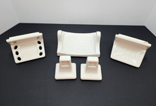 Vintage Creme Speckle 5 Pc Ceramic Porcelain ...