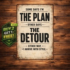 Funny Decorative Plaque Retro Humor Metal Tin Sign Wall Decor