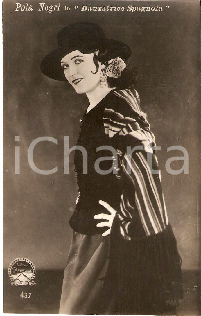 1925 DANZATRICE SPAGNOLA Pola NEGRI nel film di Sidney OLCOTT *Cartolina FP NV