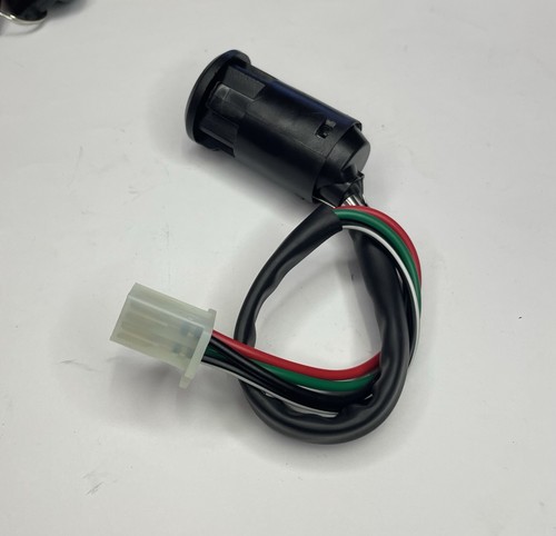 SERRATURA BLOCCHETTO AVVIAMENTO 4 FILI ATTACCO MASCHIO PER MINIMOTO QUAD PIT BIK - Foto 3 di 4