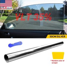 Uncut Roll Window Tint 35 Super Dark Silver Film 20 Inches X 10feet Car Home Uncut Roll Window Tint 35 Super Dark Silver Film 20 Inches X 10feet Car Home