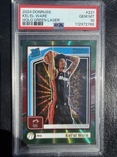Panini Donruss 2024-25 Kel'el Ware Rated Rookie #221 Holo Green Laser PSA 10