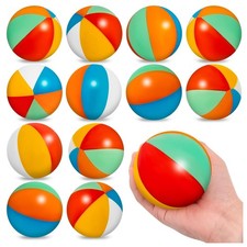 Mini Stress Relief Balls for Kids, 12Pcs Rainbow Foam Stress Relief Balls Set