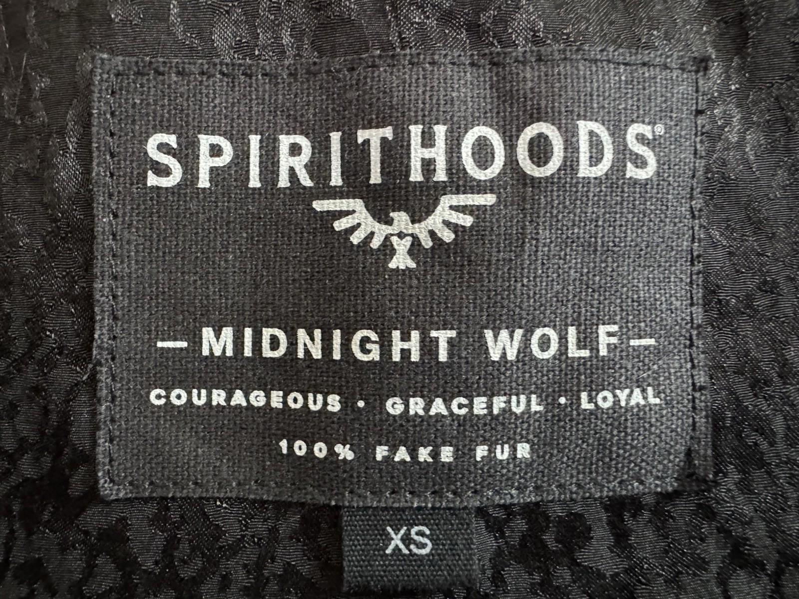 Authentic SpiritHoods Midnight Wolf Luxe Tissavel… - image 5
