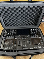 Denon DJ Prime Go Controller Black with Odyssey Case, USB, RGB Pads