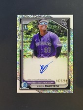 2024 Bowman - Chrome Prospect Autographs Erick Bautista #CPA-EB Speckle