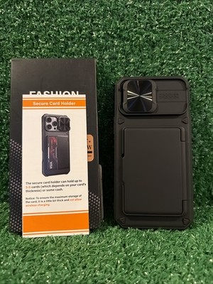 BXYJY for iPhone 13 And 12 Pro Max Case Wallet with Card Holder Black