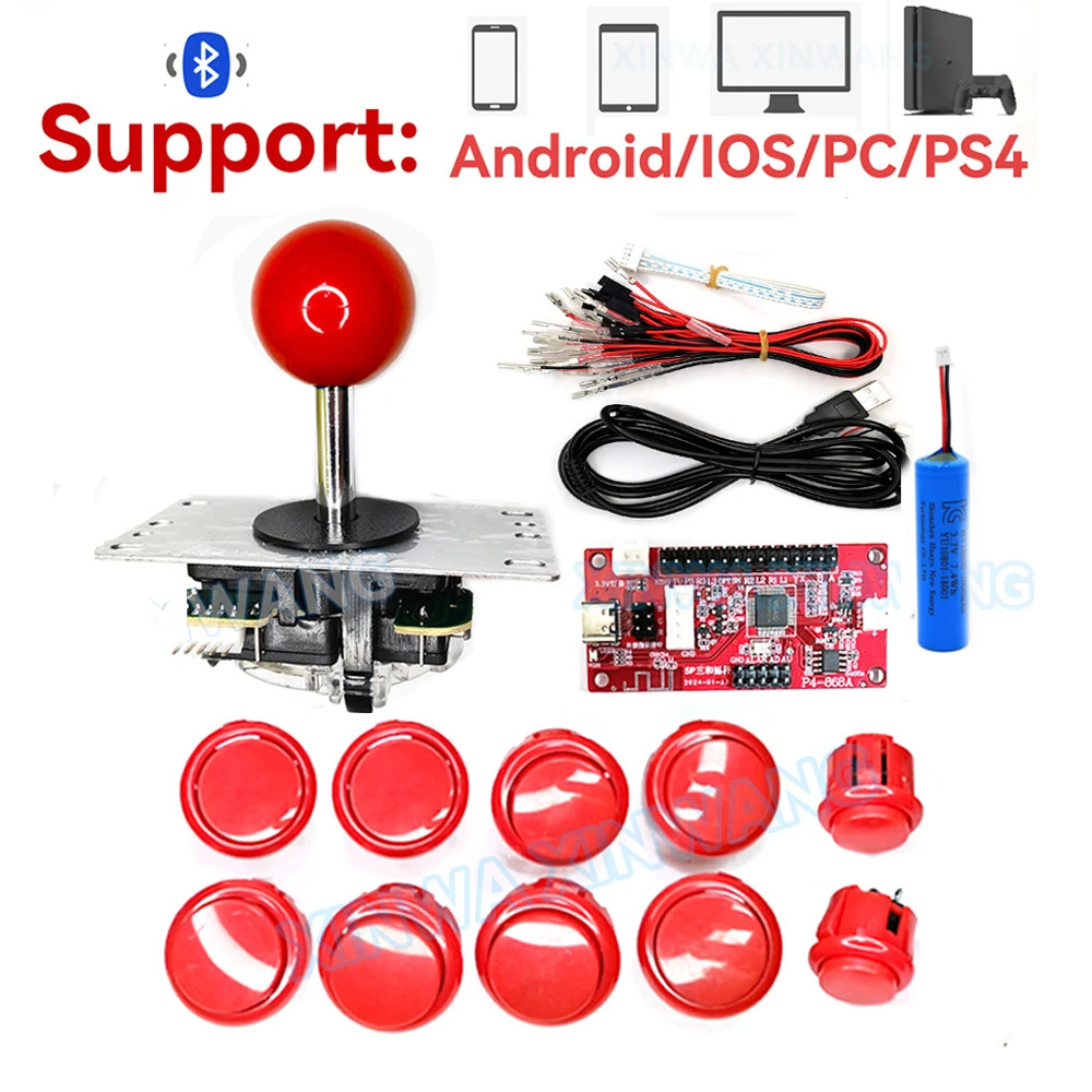 Kit Fai Da Te per Arcade Stick Wireless Bluetooth per PC Controller Di Gioco PS4