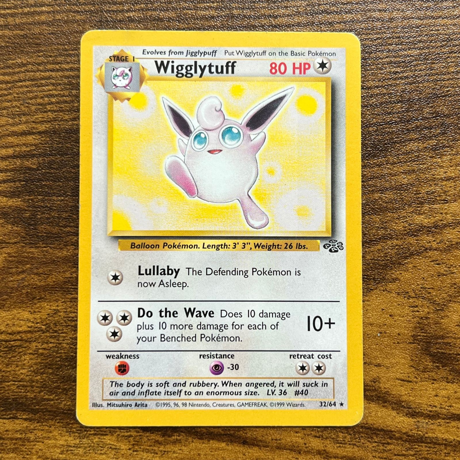 Pokemon TCG Wigglytuff Jungle 32/64 MP