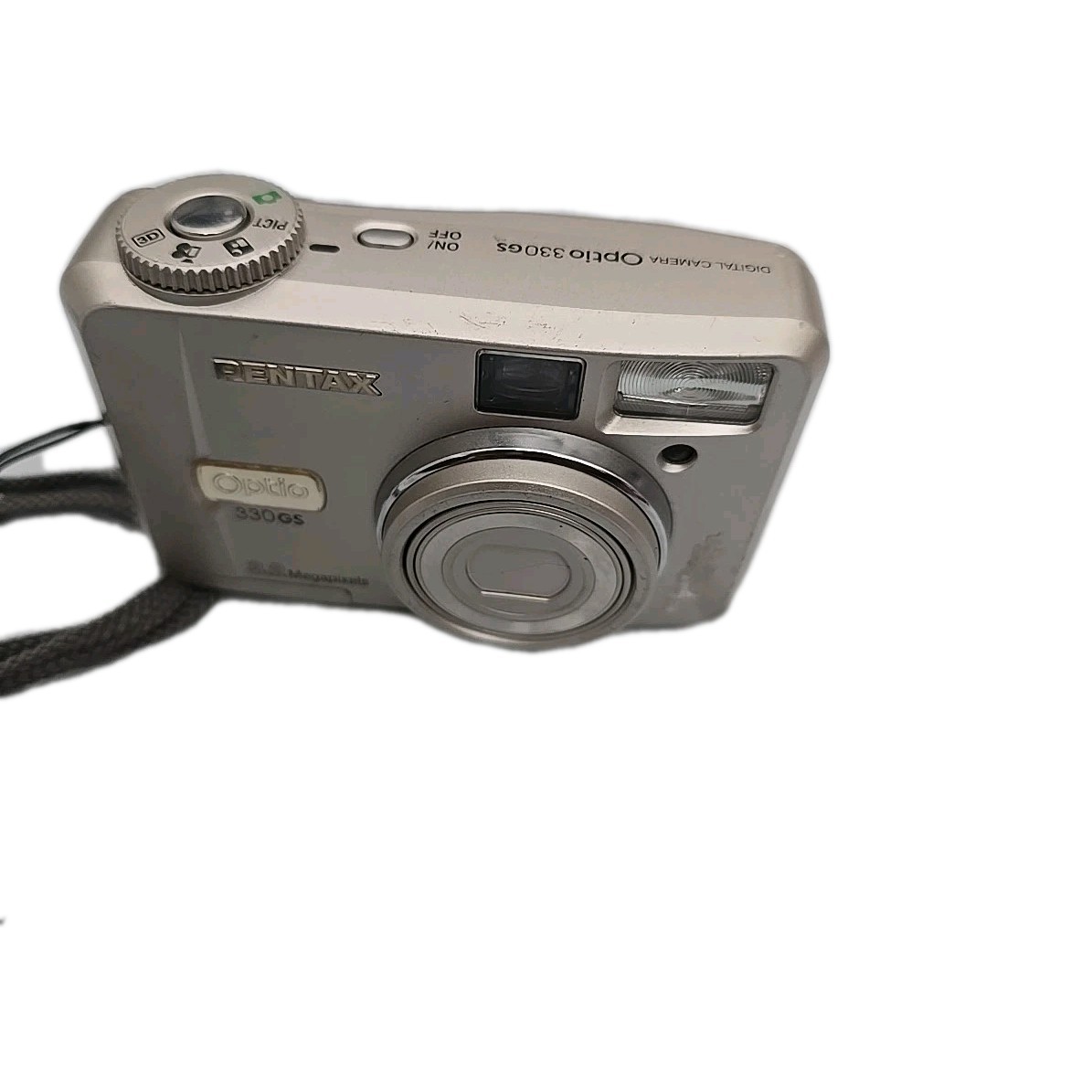 PENTAX Optio 330 GS シルバー ペンタックス オプティオ Pentax Digital Camera Optio 330 GS 3.2MP Silver Flip Screen