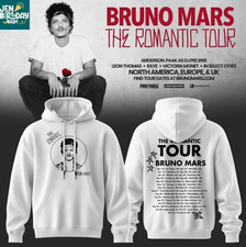 Bruno Mars The Romantic Tour 2026 Celebration Hoodie