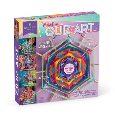 All About Me Quiz Craft Kit Fun Questions Personalized Art for Kids Ages 8+