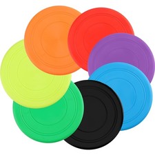 Hunde Frisbee Set, 7 St&uuml;ck 18 cm Hundespielzeug Frisbee | Gummi Frisbee, Trai...