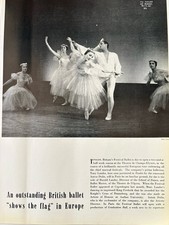Britain Festival Ballet Tony Lander Anton Dolin Vintage Magazine The Tatler 1957