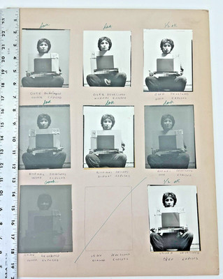1970's Photo LACC Photography Class F. Queveda Male Man Photo Multiple Exposure