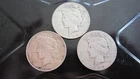 Three Peace Dollars, 1922, 1922S, 1924