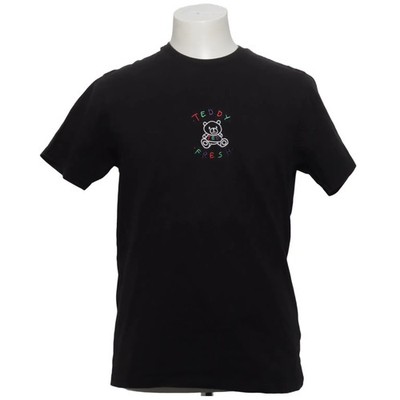 Teddy Fresh, T-shirt, Größe: M, Schwarz, Baumwolle, Print #02f