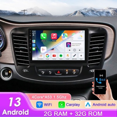 Android auto Carplay For 2015-2017 Chrysler 200 200C 200S Stereo Radio GPS 32GB