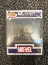 Funko Pop Mr Mr. Knight 1199 CHASE GLOW Exclusive Moon Marvel Disney w Protector
