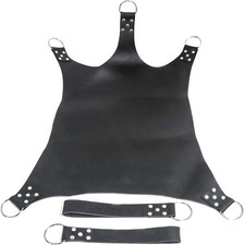 GENUINE HEAVY DUTY REAL LEATHER SEX SLING SWING ROLE PLAY FOR ADULT