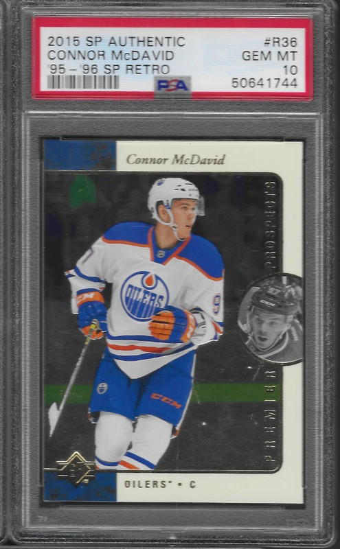 PSA 10 2015 SP Authentic Retro CONNOR MCDAVID RC Rookie Card Graded GEM *Pop 97*