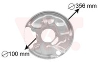 VAN Wezel Spritzblech Bremsscheibe 3029373 FüR Mercedes Klasse SL W210 W202 CLK