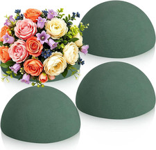 Floral Foam Round, 4 Pack Floral Dry Foam Half Ball Round Flower Foam for Artifi