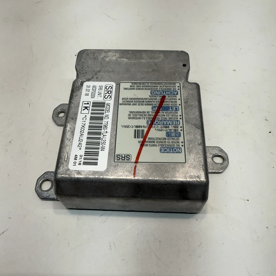 2017-2018 Honda CR-V CRV SRS SDM Control Module 77960TLAL250M4 OEM - Image 2 of 4