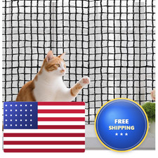 Poyee 10X26Ft Cat Netting Balcony Protection Cat Barrier Balcony Safety Mesh